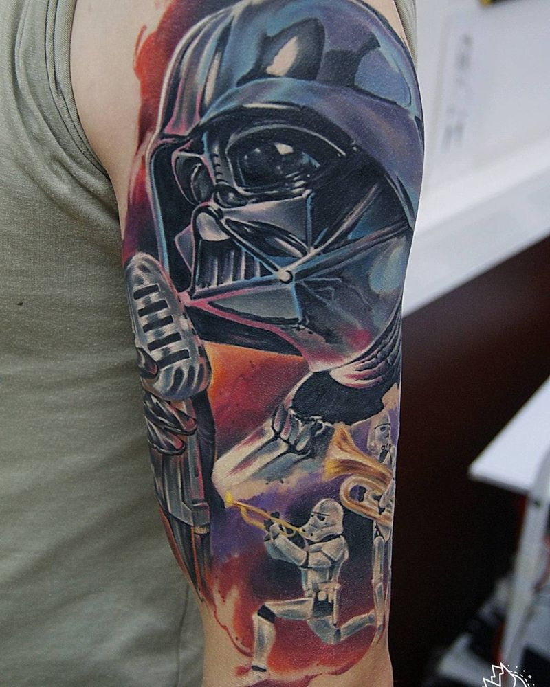 Darth Vader Tattoos On Arm