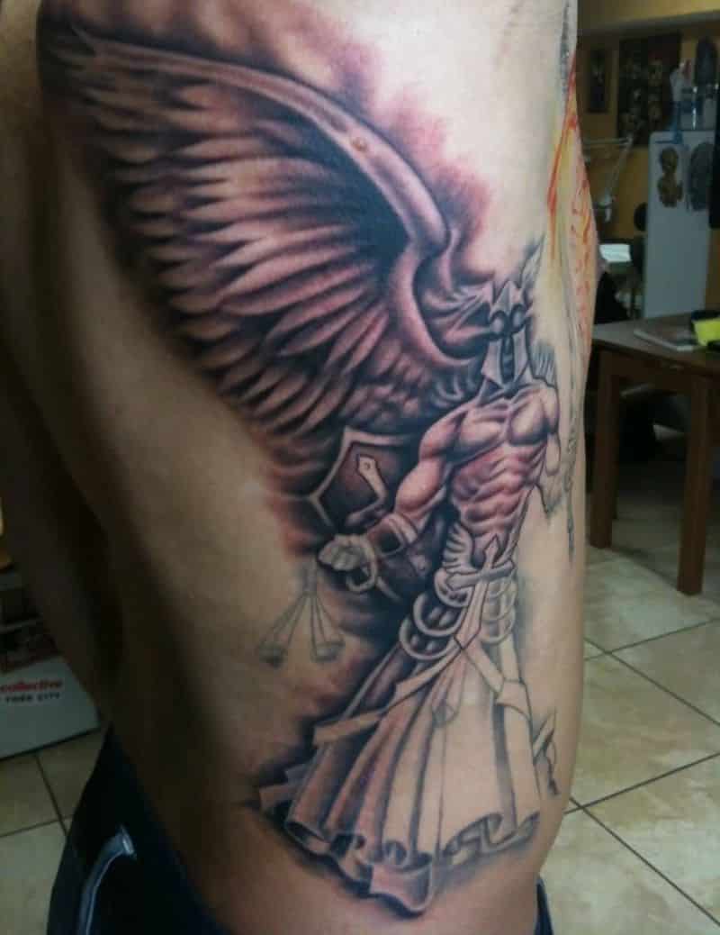 Fabulous Angel Warrior Tattoo