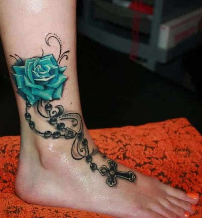 Flower Ankle Regarding Tattoo Art