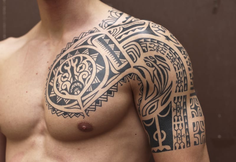 tribal tattoos for men half sleeve drawings