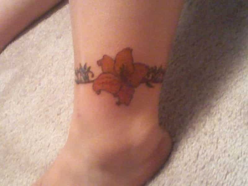 ankle tattoo design for women