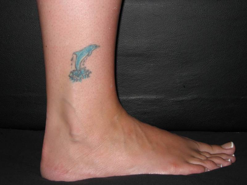 cute ankle tattoo