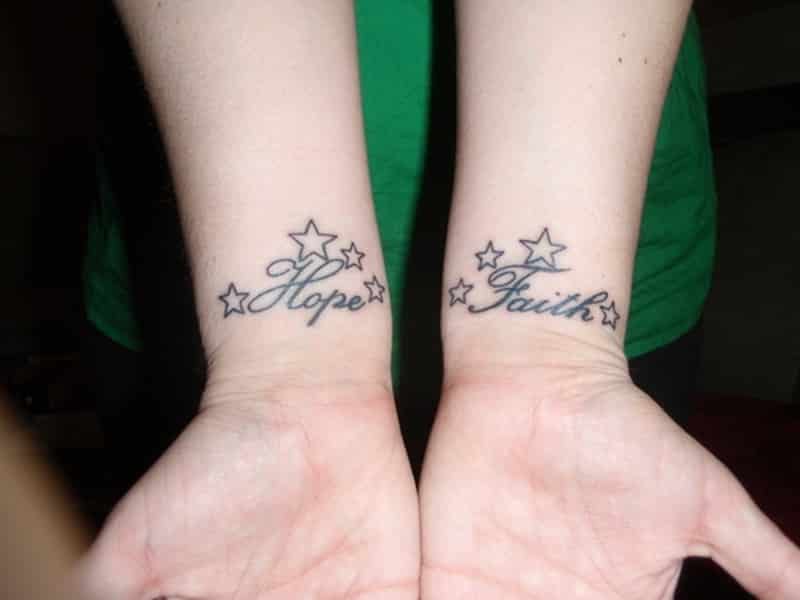 name tattoos wrist