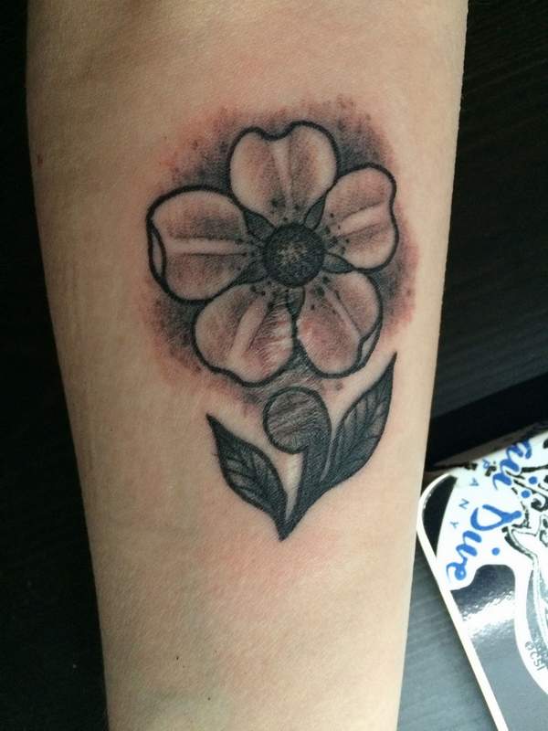 semicolon flower tattoo ideas
