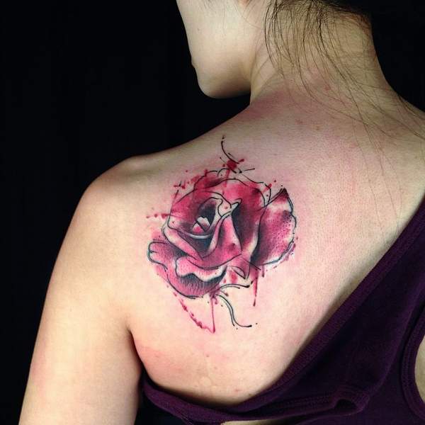Beautiful Rose Tattoos Design