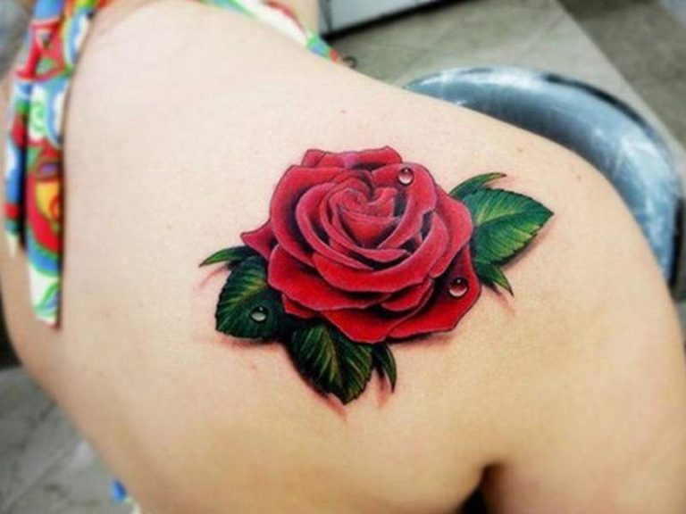 Beautiful Rose Tattoo Design For Women And Men