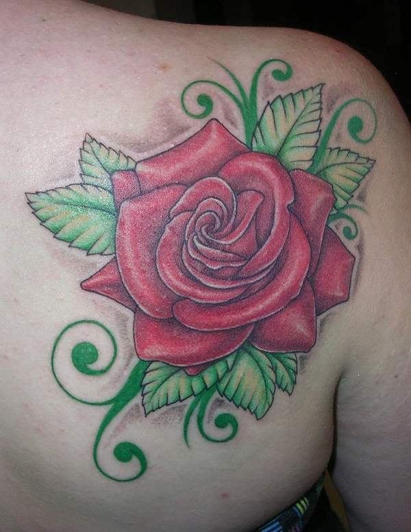 my rose finished tattoo